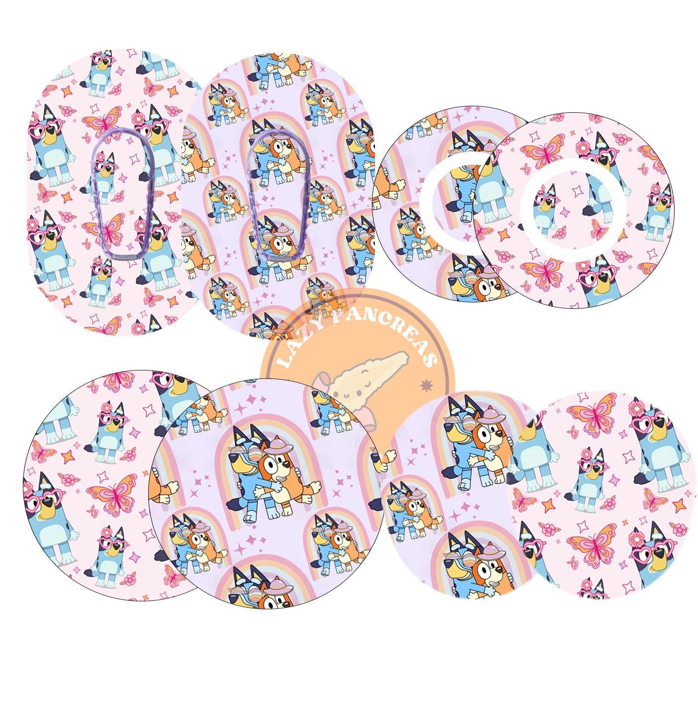 2 pk Patch for Dexcom G6 & Freestyle Libre CGMs, Waterproof Diabetes Stickers