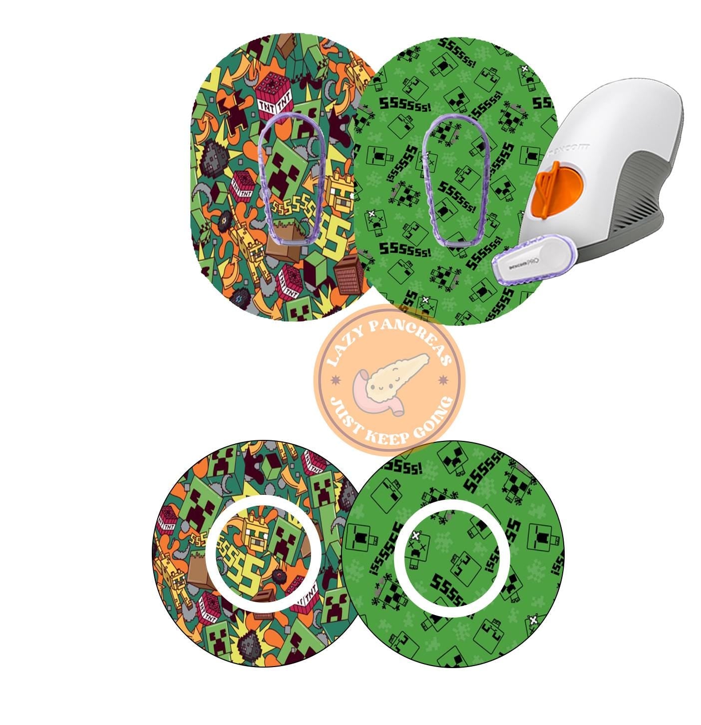 2 pk Patch for Dexcom G6 & Freestyle Libre CGMs, Waterproof Diabetes Stickers