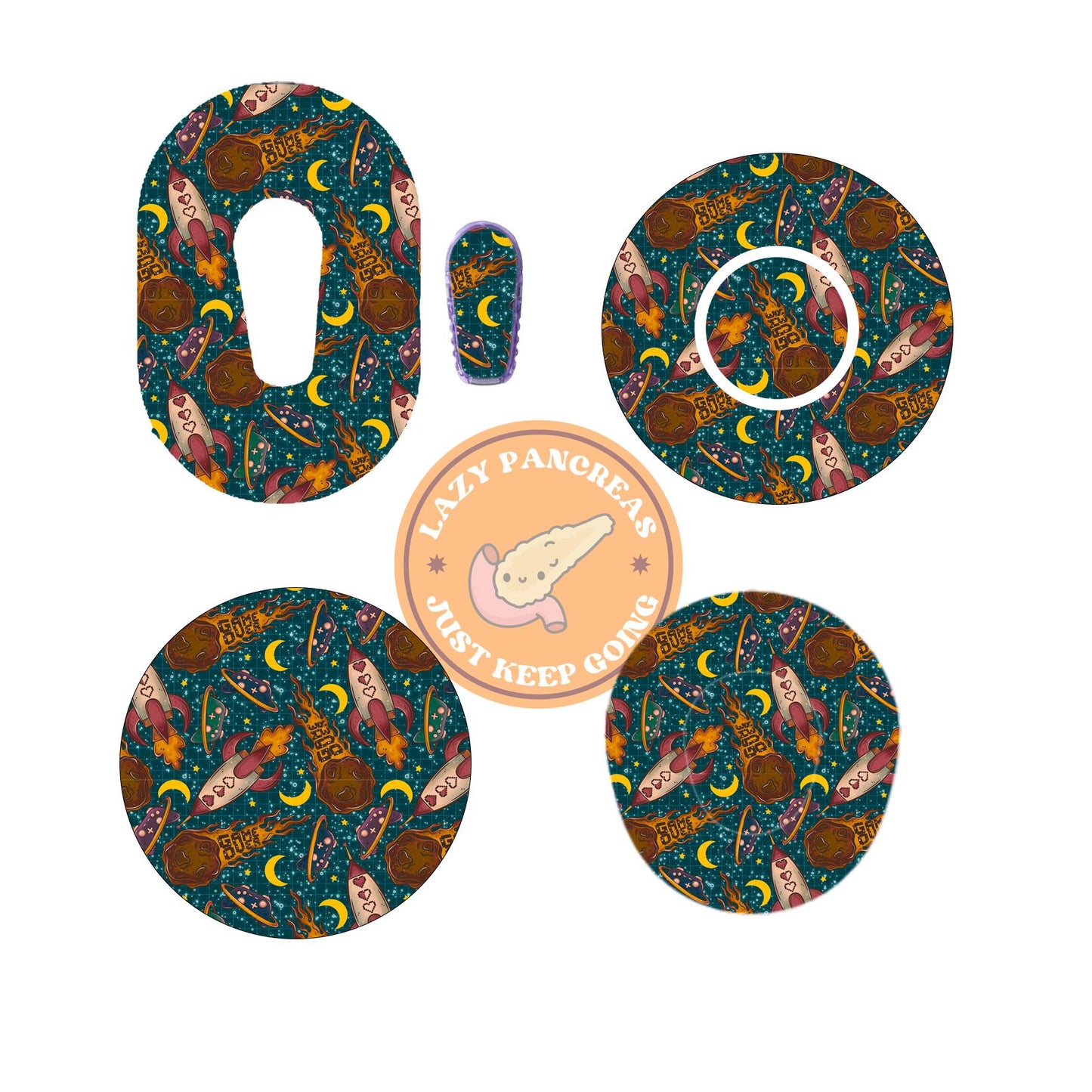 Patch for Dexcom G6, G7 & Freestyle Libre CGMs, Waterproof Diabetes Stickers