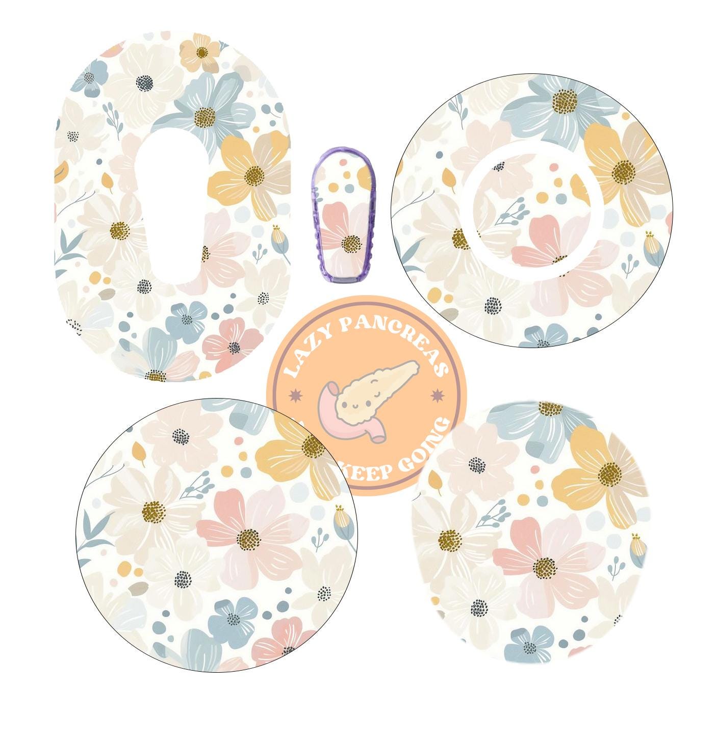 Patch for Dexcom G6, G7 & Freestyle Libre CGMs, Waterproof Diabetes Stickers