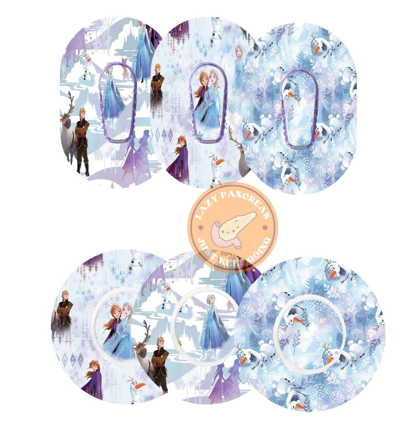 3 pk Patch for Dexcom G6 & Freestyle Libre CGMs, Waterproof Diabetes Stickers