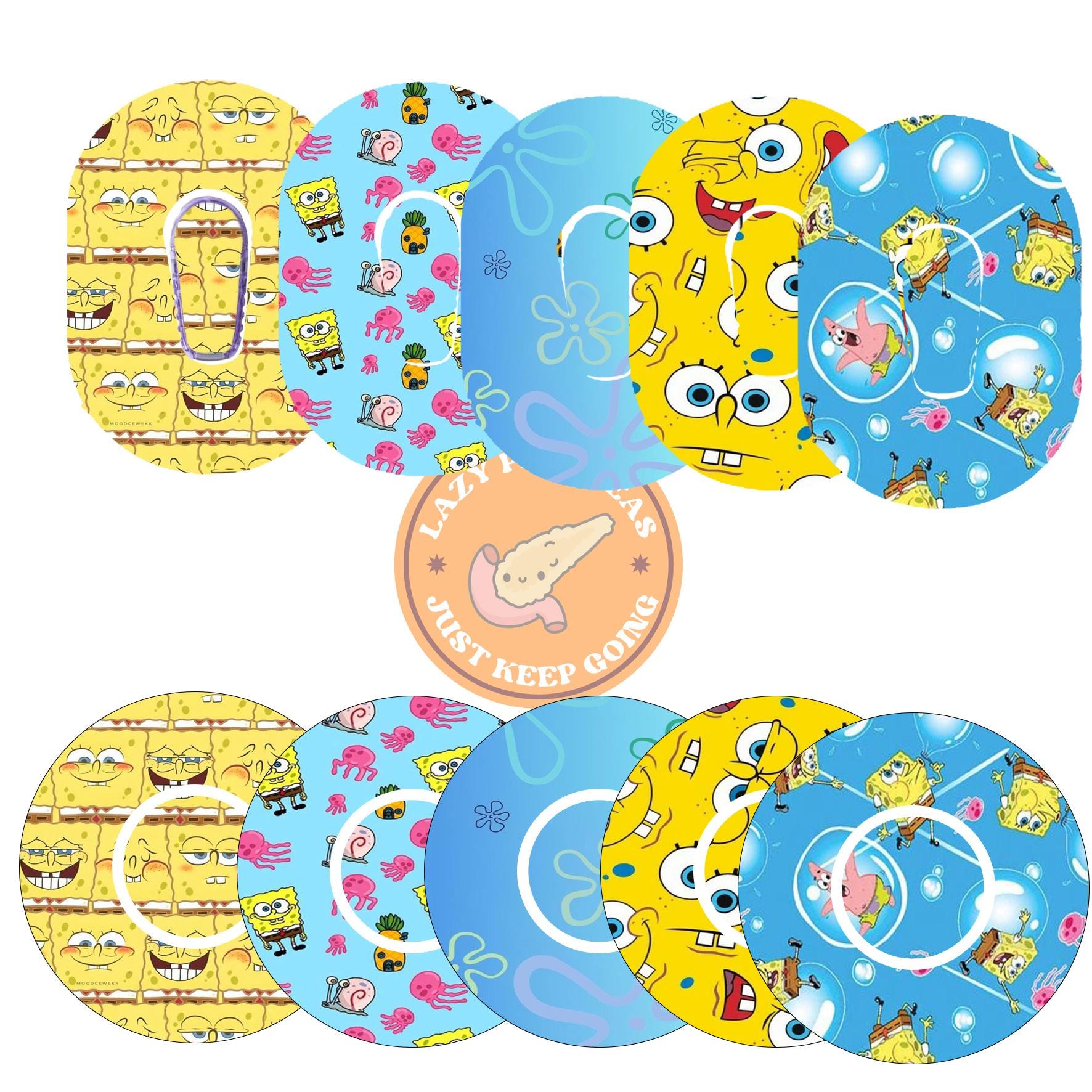 5 Pack Dexcom G6 Adhesive Sticker/ Diabetes Patch modern diabetic