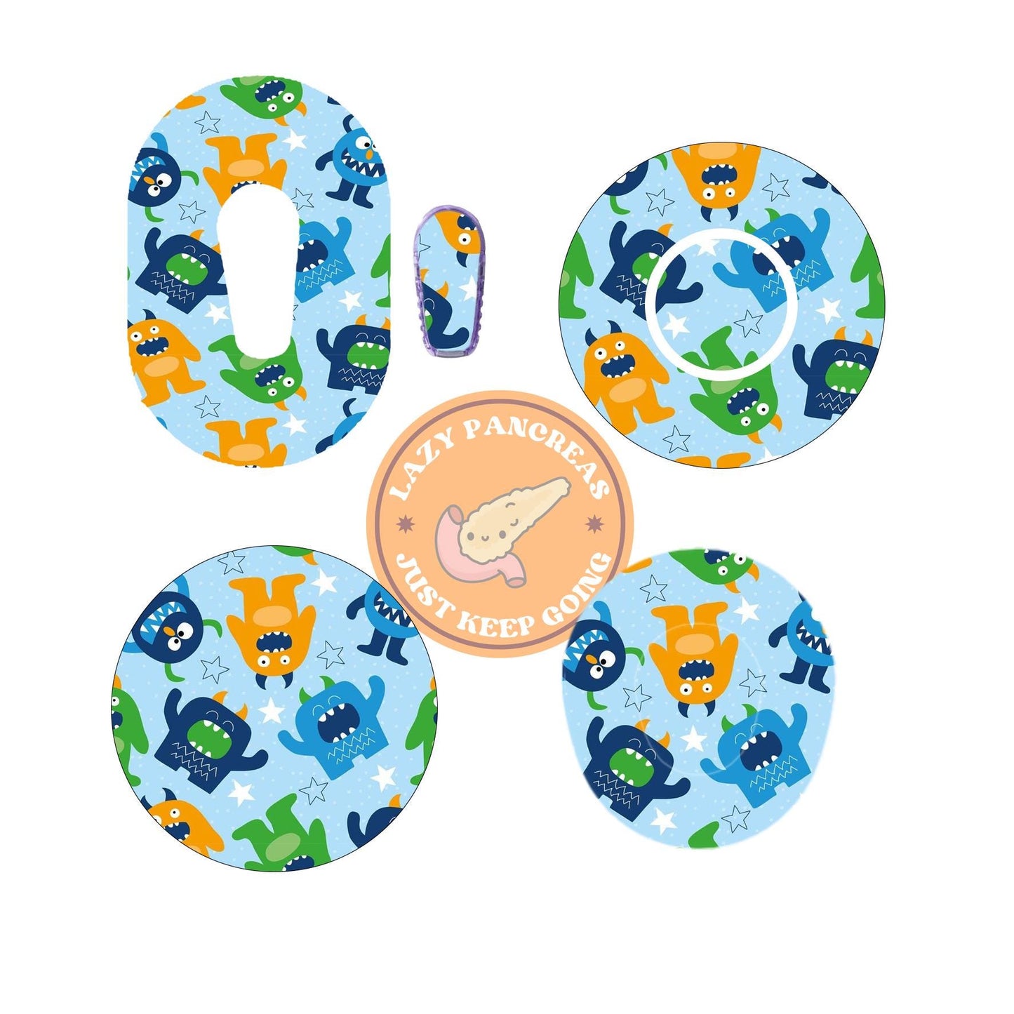 Patch for Dexcom G6, G7 & Freestyle Libre CGMs, Waterproof Diabetes Stickers
