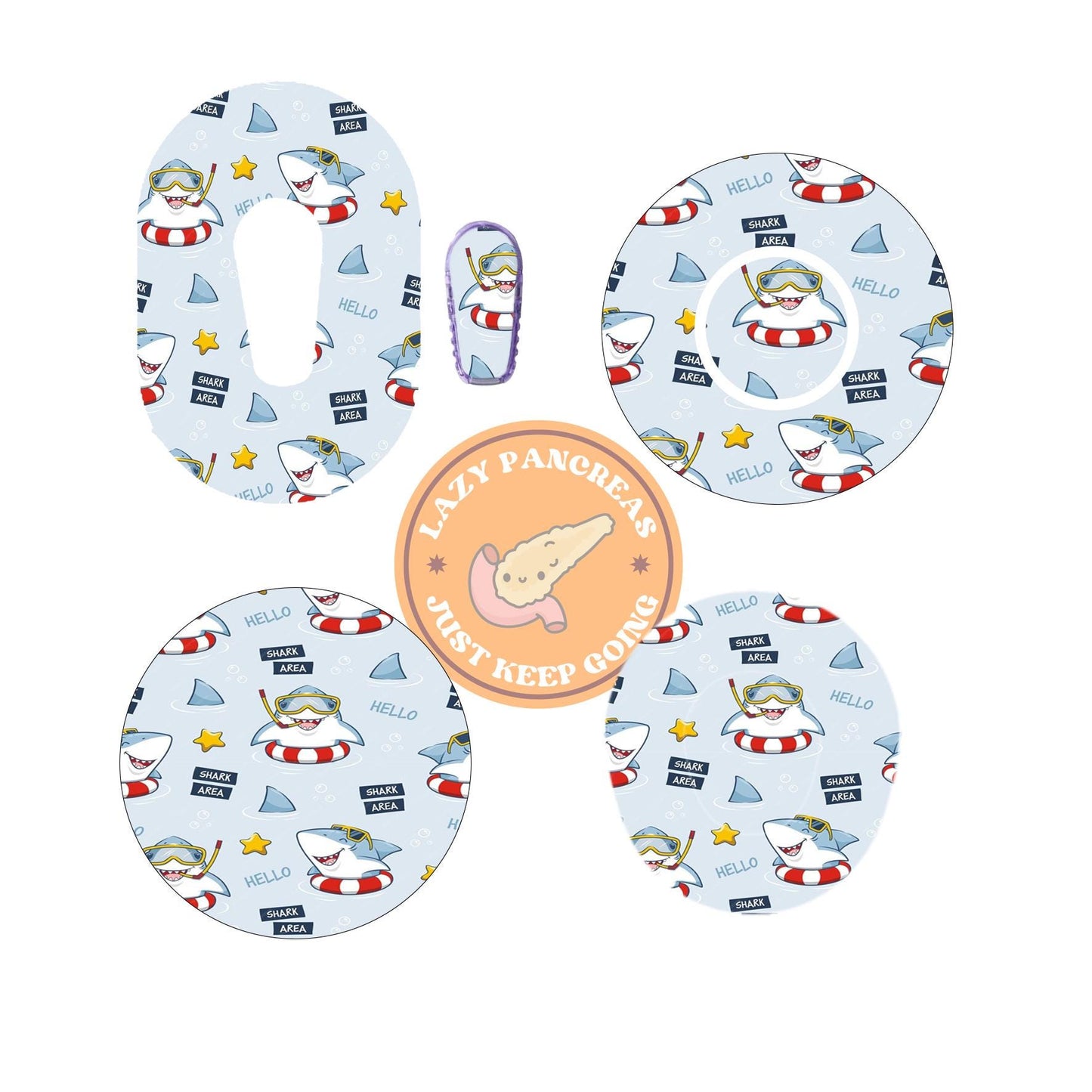 Patch for Dexcom G6, G7 & Freestyle Libre CGMs, Waterproof Diabetes Stickers