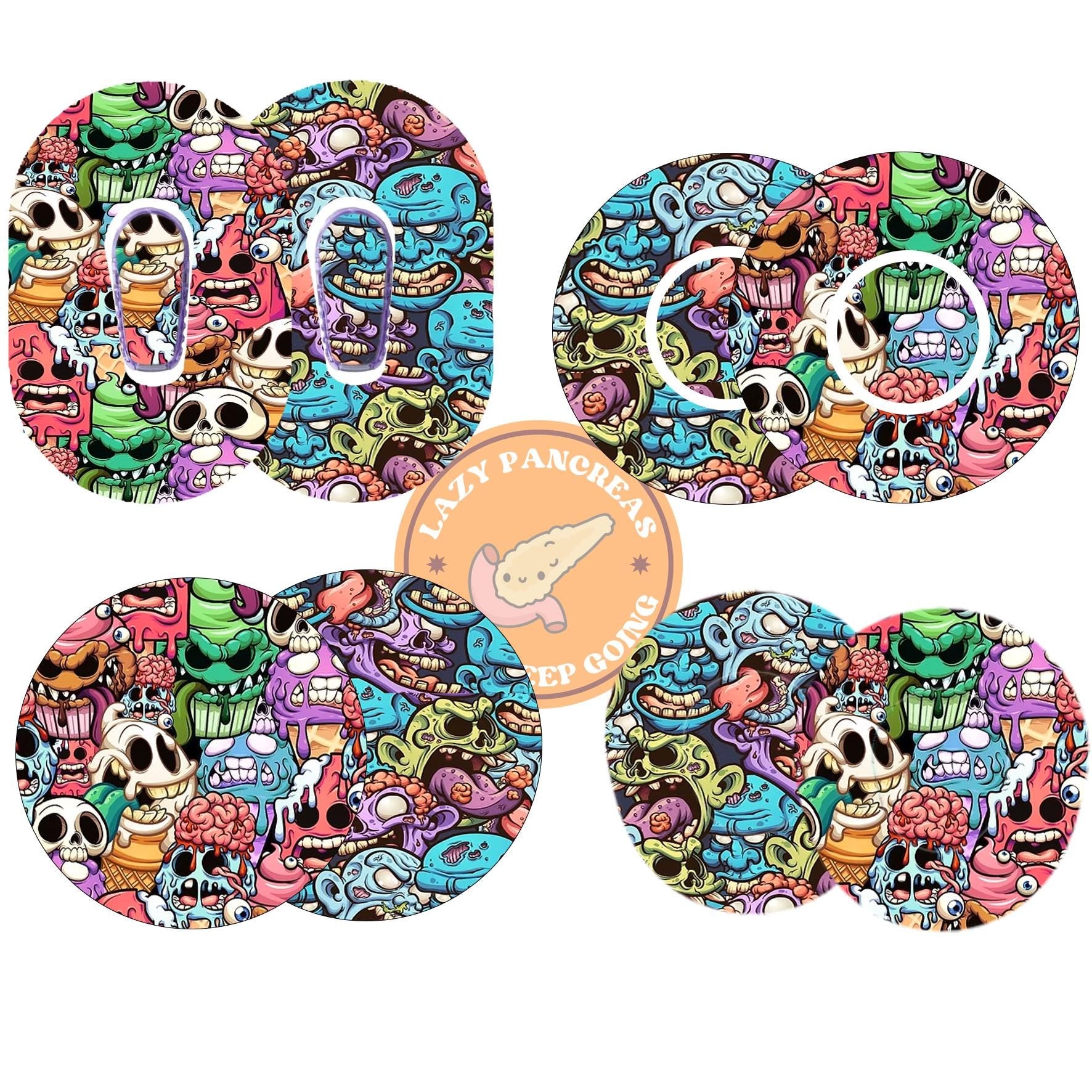 Halloween Patch for Dexcom G6, G7 & Freestyle Libre CGMs, Waterproof Diabetes Stickers