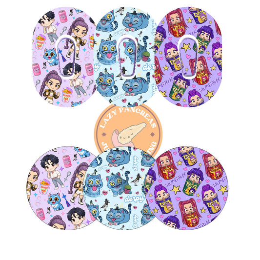 3 pk Patch for Dexcom G6 & Freestyle Libre CGMs, Waterproof Diabetes Stickers