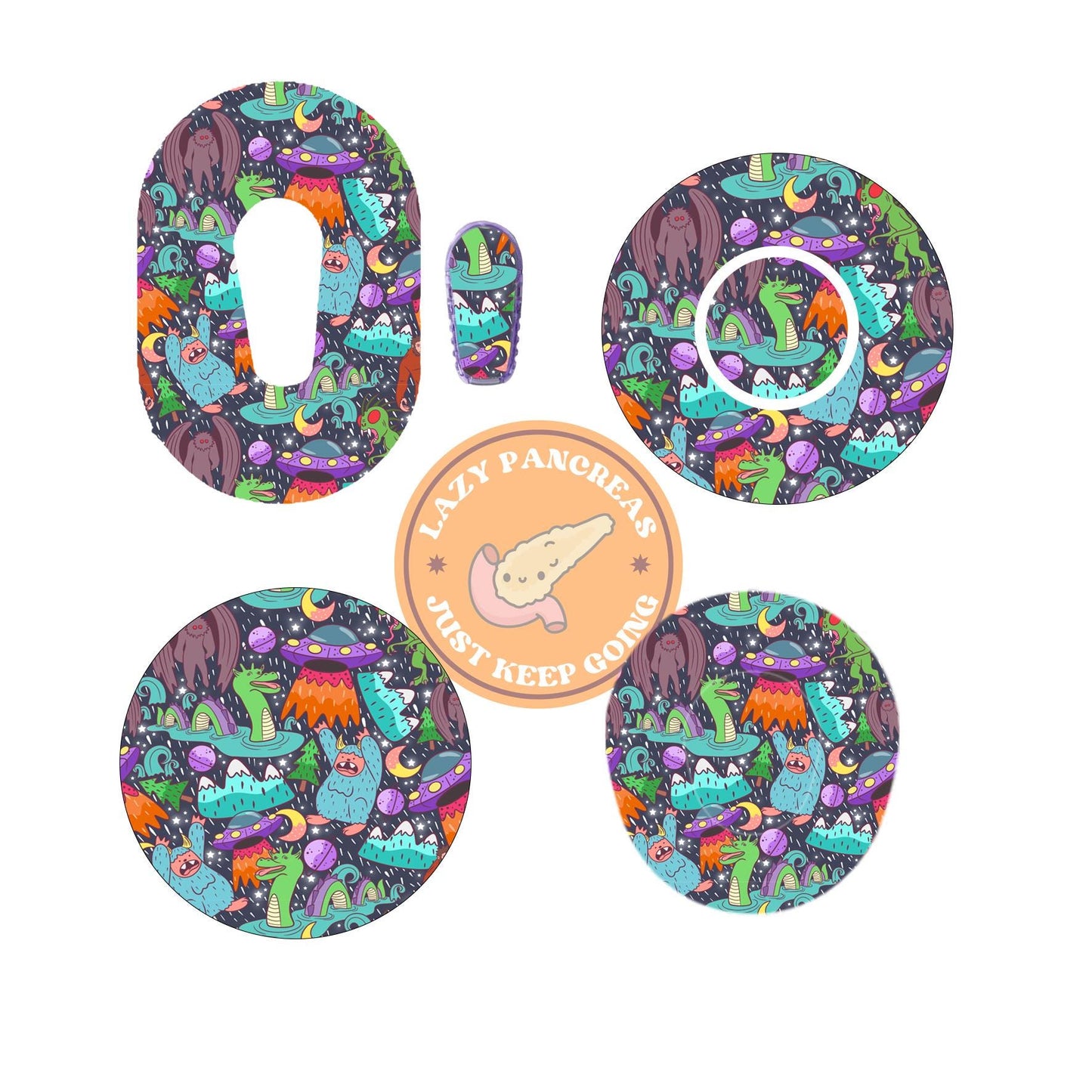 Patch for Dexcom G6, G7 & Freestyle Libre CGMs, Waterproof Diabetes Stickers